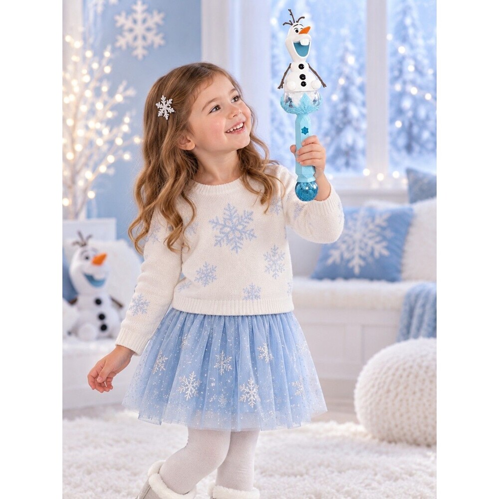 Disney Parks Frozen Olaf Light Up Bubble Wand Blower Music Toy Tested Working